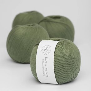 Organic cotton yarn 50g - Moss green 42
