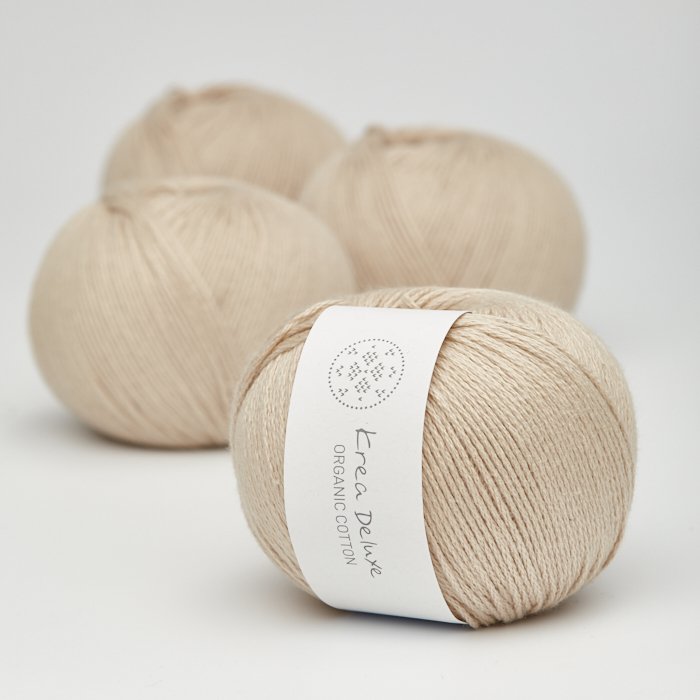 kologisk bomuldsgarn 50g - Sand 46