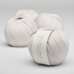Organic cotton yarn 50g - Delicate Light gray 47