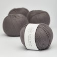 Ekologiskt bomullsgarn 50g - M�rkgr� 50