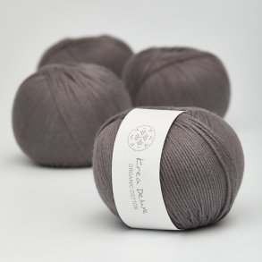Organic cotton yarn 50g - Dark gray 50