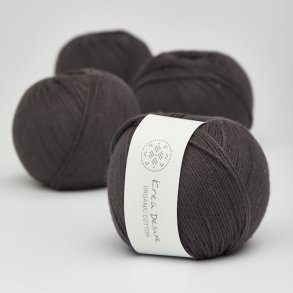 Organic cotton yarn 50g - Charcoal gray 51