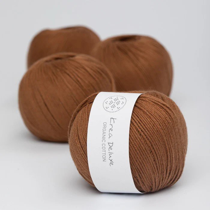 kologisk bomuldsgarn 50g - Cognac 52