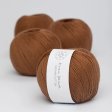 Ekologiskt bomullsgarn 50g - Cognac 52