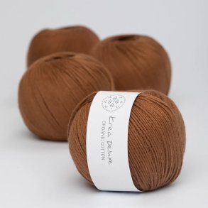 Organic cotton yarn 50g - Cognac 52