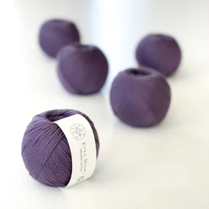 Organic cotton yarn 50g - Dark Purple 58