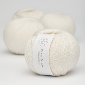 Organic merino wool yarn 50g - Natural white 01
