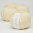 Organische Merinowolle 50g - Zartes Gelb 03