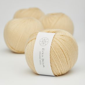 Organic merino wool yarn 50g - Light yellow 04