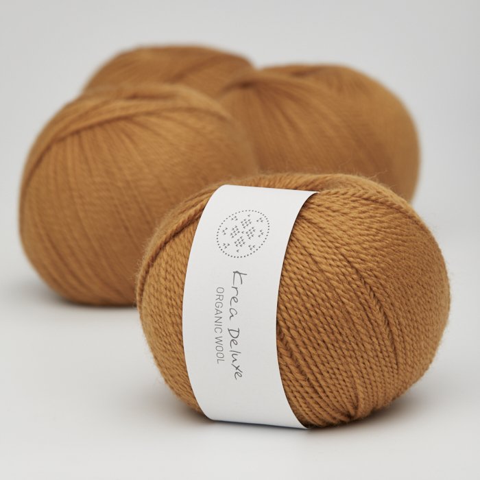 kologisk merino uldgarn 50g - Sennepsgul 09