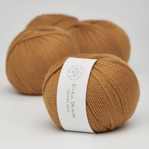 Organic merino wool yarn 50g - Mustard yellow 09