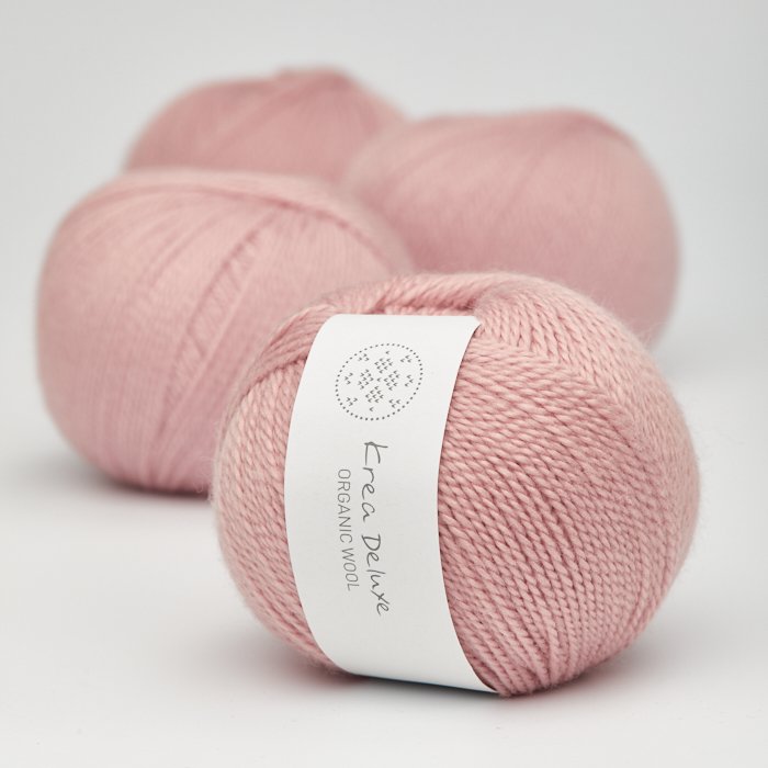 kologisk merino uldgarn 50g - Rosa 12