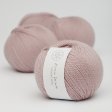 �kologisches Merino-Wollgarn 50g - Hell Verwaschenes Rosa 14