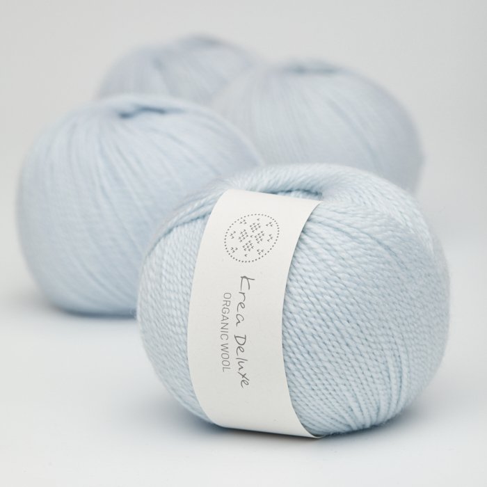 kologisk merino uldgarn 50g - Sart Lysebl 20