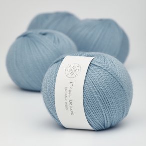 Organic merino wool yarn 50g - Light blue 22