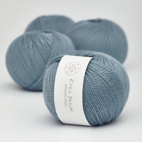 Organic merino wool yarn 50g - Blue 23