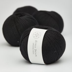 Organic merino wool yarn 50g - Black 28