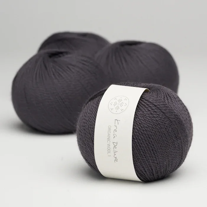kologisk merino uldgarn 50g - Aubergine 43