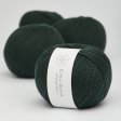 �kologisk merino uldgarn 50g - Flaskegr�n 45