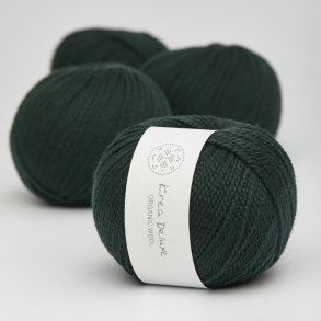 Organic merino wool yarn 50g - Bottle green 45