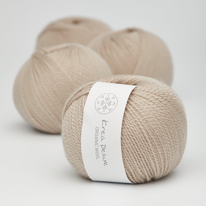 kologisk merino uldgarn 50g - Sand 46