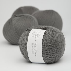 Organic merino wool yarn 50g - Dark gray 50