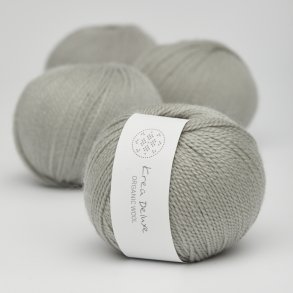 Organic merino wool yarn 50g - Light gray 51
