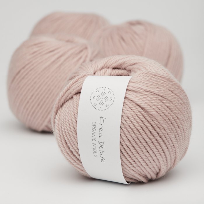 Tyk kologisk merino uldgarn 50g - Pudder 07