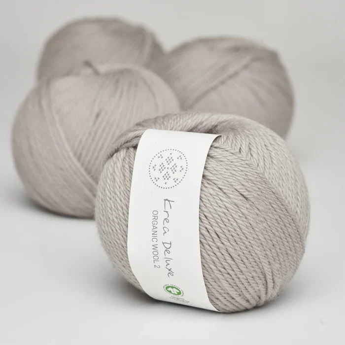 Tyk kologisk merino uldgarn 50g - Varm Gr 19