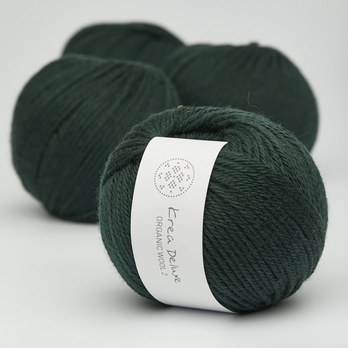 Tyk kologisk merino uldgarn 50g - Flaskegrn 45