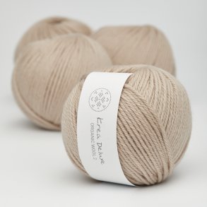Thick organic merino wool yarn 50g - Sand 46