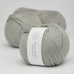 Thick organic merino wool yarn 50g - Light gray 51