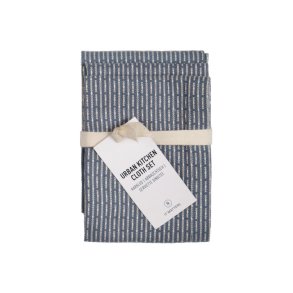 Small organic dishcloths, 3 pcs. - Blue Stone