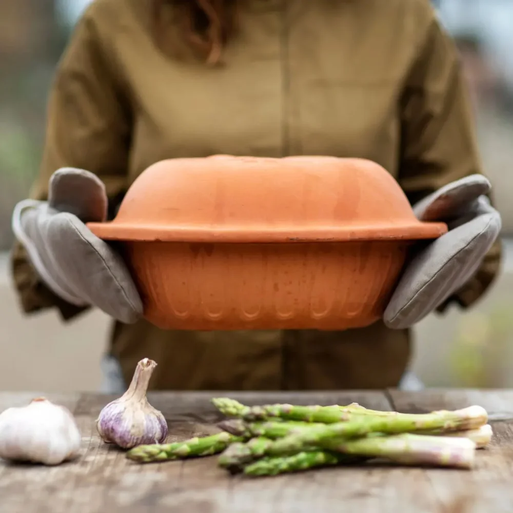 Grillhandsker - St med 2 stk - Large - Clay