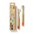 Bambus tandb�rster til b�rn - med Flodhest - Soft - 2 stk