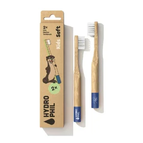 Bamboo toothbrushes for children - with Otter - Soft - 2 pcs
