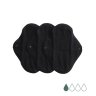 Fabric panty liners - Classic - Black - 3 pcs
