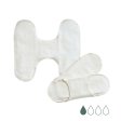 Tyg trosskydd utan tryckknappar - Natural - 3 st