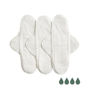 Cloth pads - Night pads - Natural