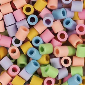 NABBI Biobeads tube beads - 1000 pcs - Pastel Mix