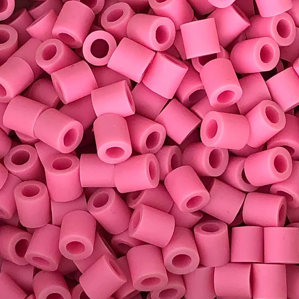 NABBI Biobeads rørperler - 1000 stk - Pink - Perler & perleplader ...