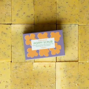 Bubble Buddy soap bar - Poppy seeds - Body scrub