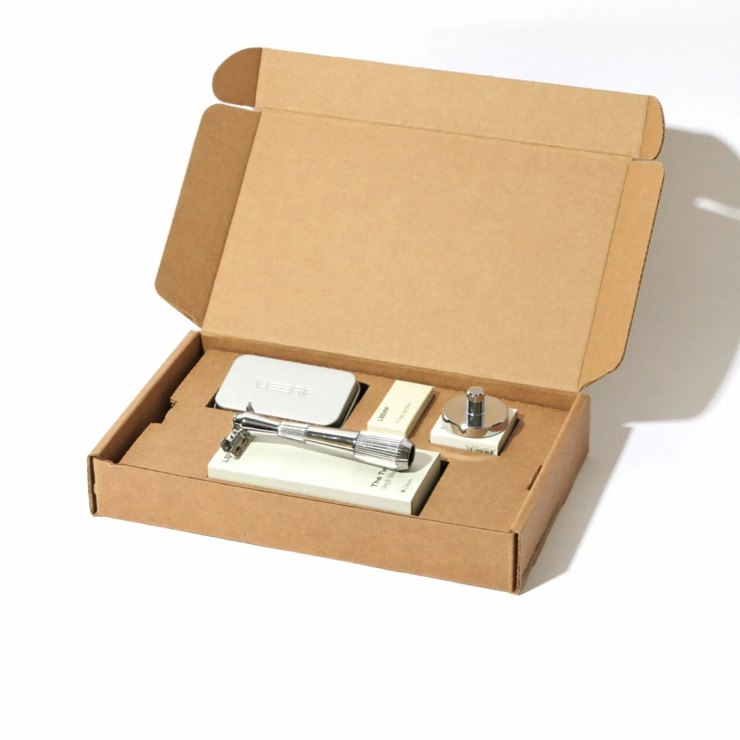 Leaf Shave - Safety razor sæt - The Twig - Chrome