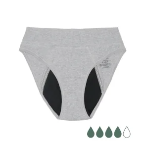 Menstrual panties - Flow 3 - Moderate+ flow - Grey