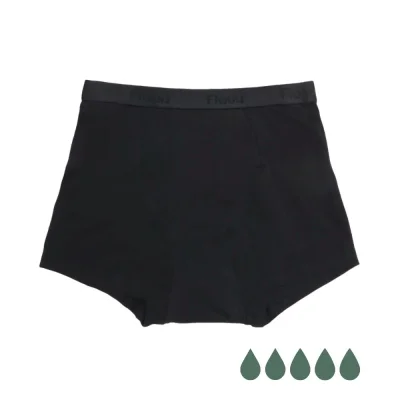 Menstruationstrusser - Flow 4 - Heavy flow - Sort