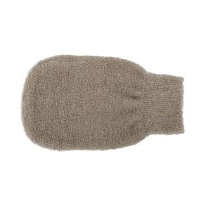 Massage glove in organic linen