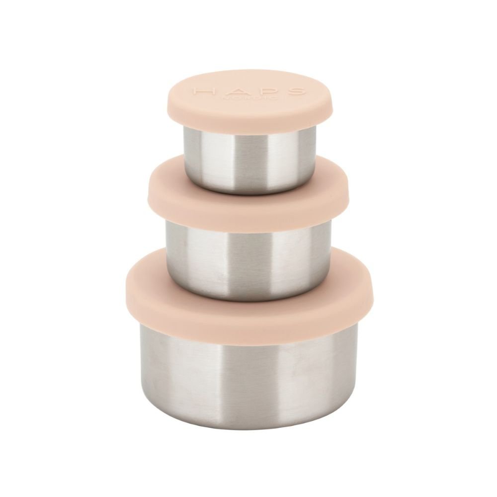 Haps trio opbevaringsbtter - 3 stk - Blush