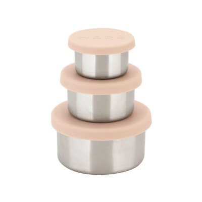 Haps trio opbevaringsbtter - 3 stk - Blush