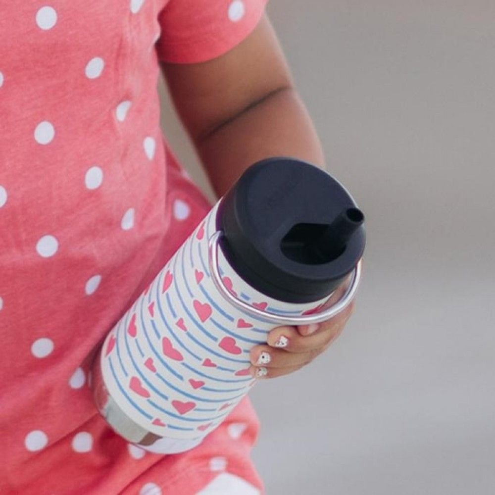 Termo drikkedunk med Twist Cap - 355 ml - Heart Stripes