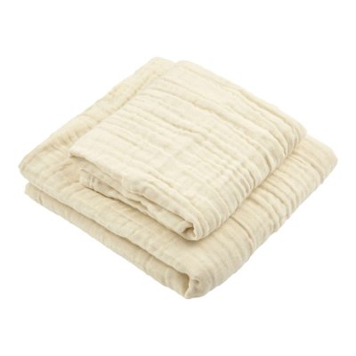 Fint hndklde gavest - GOTS - Pale Yellow